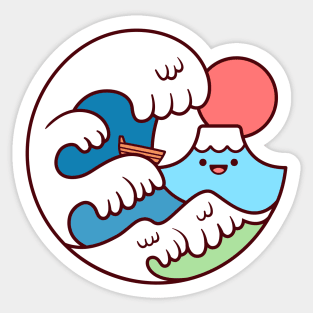 Japan Wave Kawaii Sticker